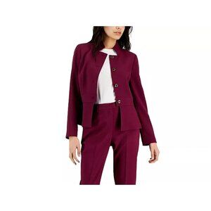 NWT TAHARI ASL Women's Stand Collar Button Blanzer Size 12